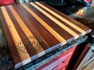 Cutting Board Hard Maple Black Walnut Hard Wood